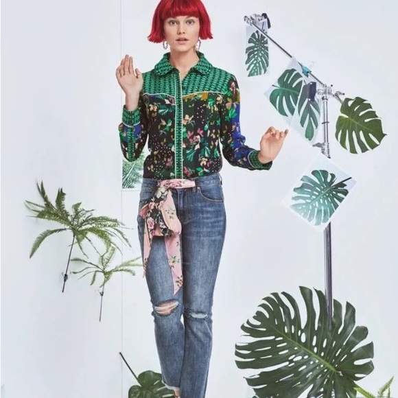 Cabi Bronco Patchwork Western Blouse - Picture 3 of 9